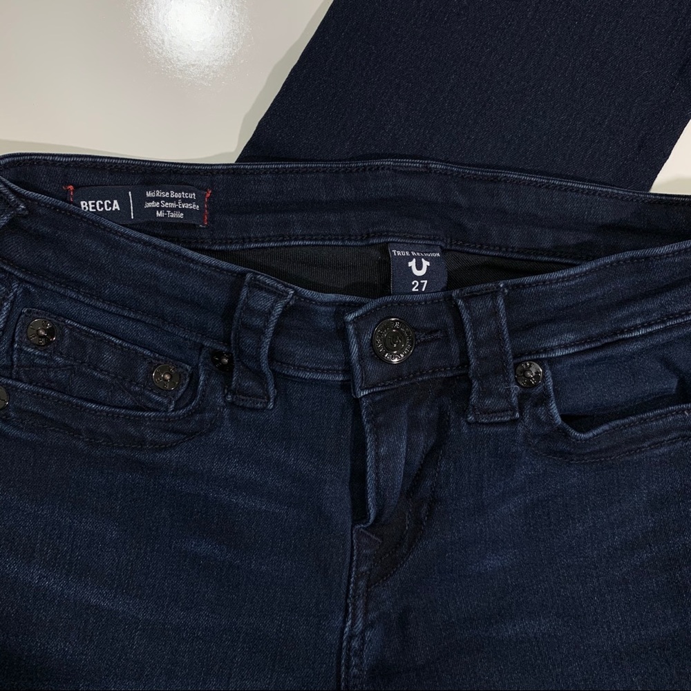 SOLD True Religion Becca Mid-Rise Boot Cut Jeans - Picture 6 of 7